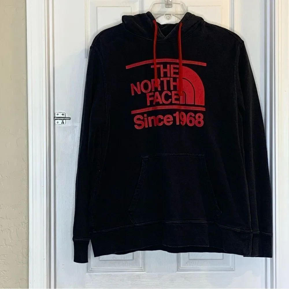 The North Face Men’s Hoodie Size Large Black and Red